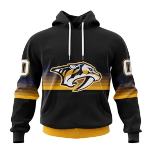 Hoodie NHL Nashville Predators Special Black And Gradient Design St2301 QTNHL080524A1407HD