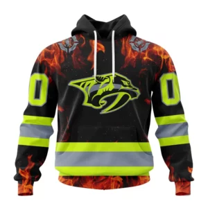 Hoodie NHL Nashville Predators Special Design Honoring Firefighters St2401 QTNHL080524A1089HD