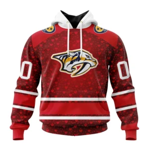 Hoodie NHL Nashville Predators Special Gift For Valentines Day St2401 QTNHL080524A994HD