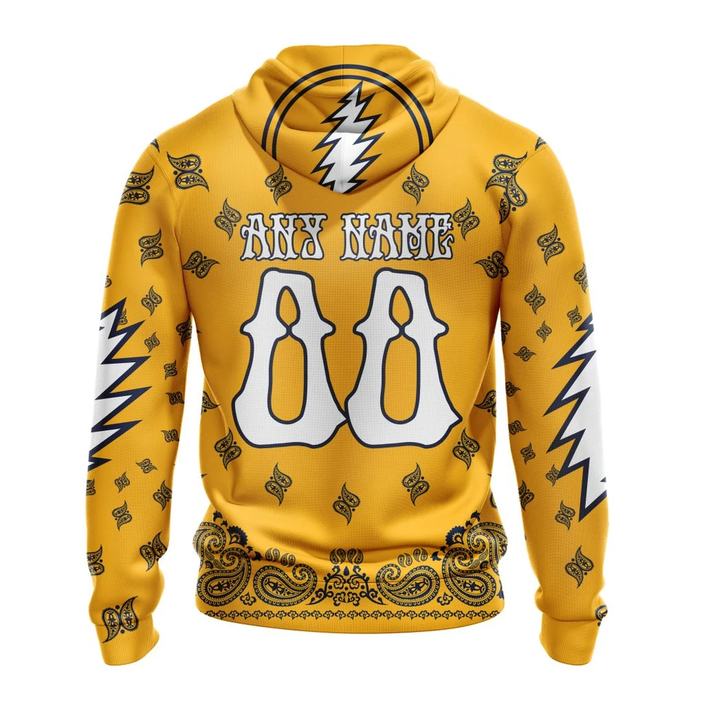Hoodie NHL Nashville Predators Special Grateful Dead Design St2303 QTNHL080524A1910HD - Image 2