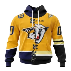 Hoodie NHL Nashville Predators Special Home Mix Reverse Retro Personalized Kits QTNHL080524A930HD