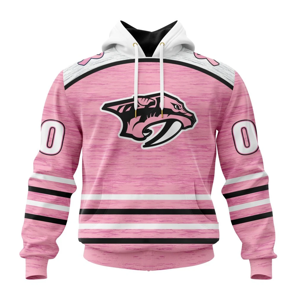 Hoodie NHL Nashville Predators Special Pink Fight Breast Cancer Design St2304 QTNHL080524A1743HD