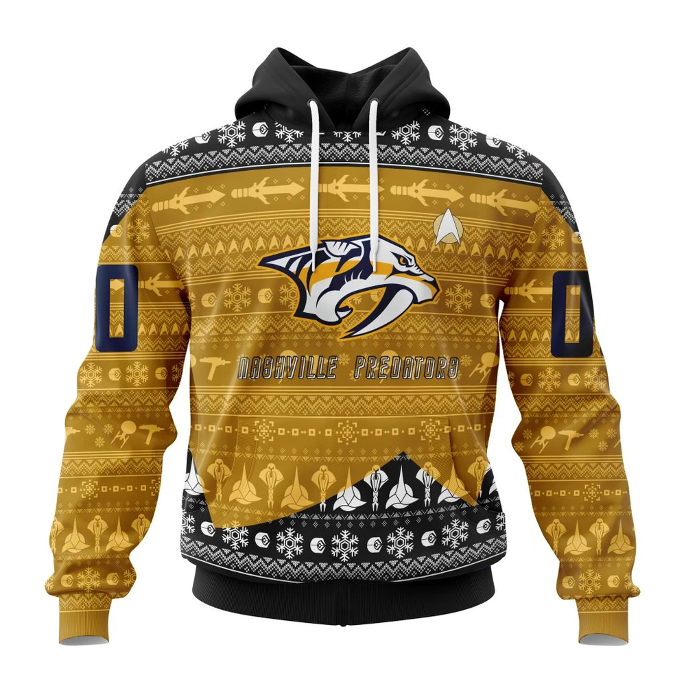 Hoodie NHL Nashville Predators Special Star Trek Design St2201 QTNHL080524A3011HD