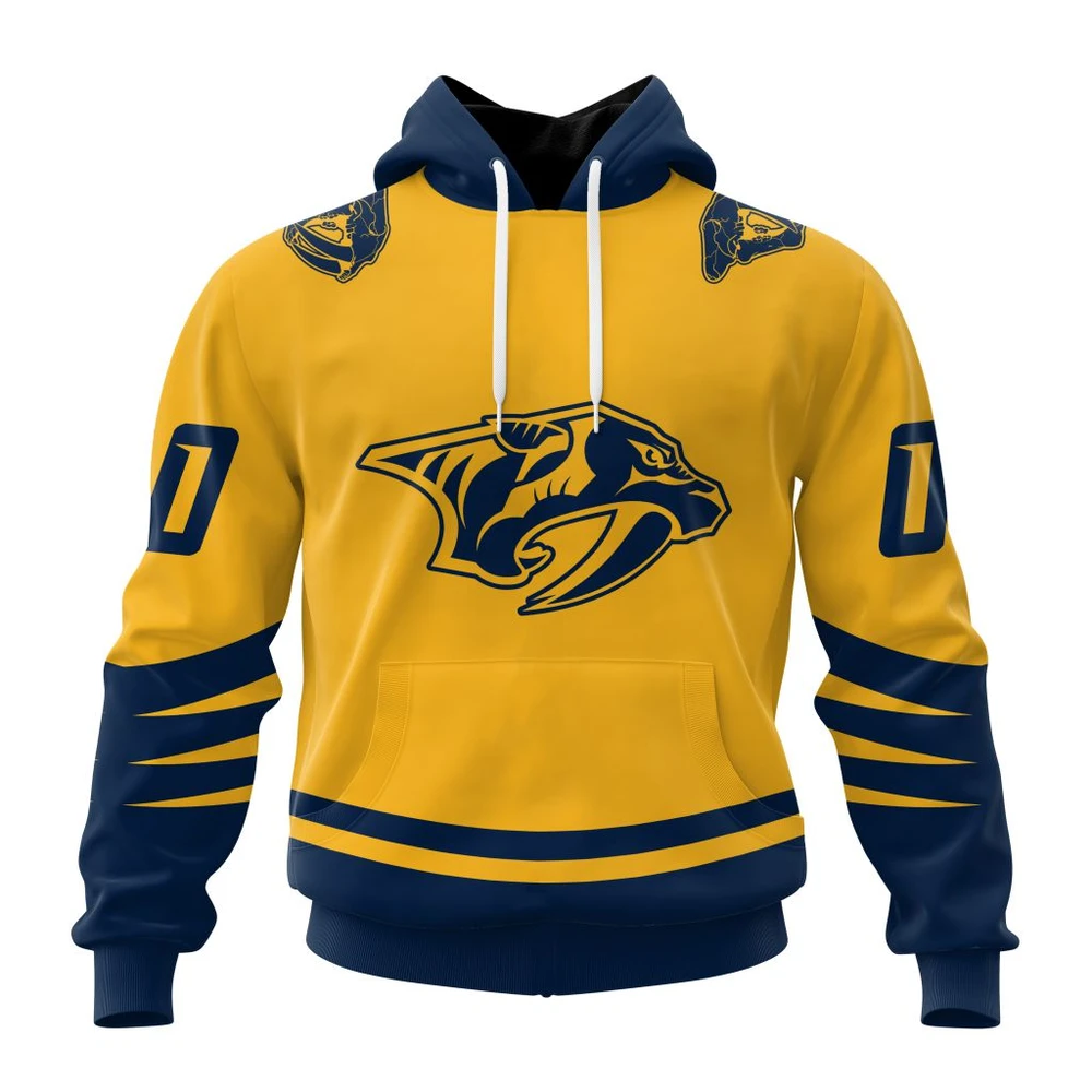 Hoodie NHL Nashville Predators Special Two-Tone Design St2401 QTNHL080524A455HD