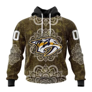 Hoodie NHL Nashville Predators, Specialized Mandala Style St2201 QTNHL080524A4052HD