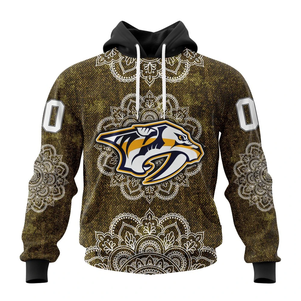 Hoodie NHL Nashville Predators, Specialized Mandala Style St2201 QTNHL080524A4052HD