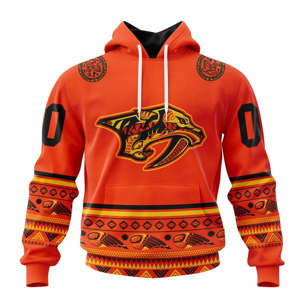 Hoodie NHL Nashville Predators, Specialized National Day For Truth And Reconciliation QTNHL080524A3086HD