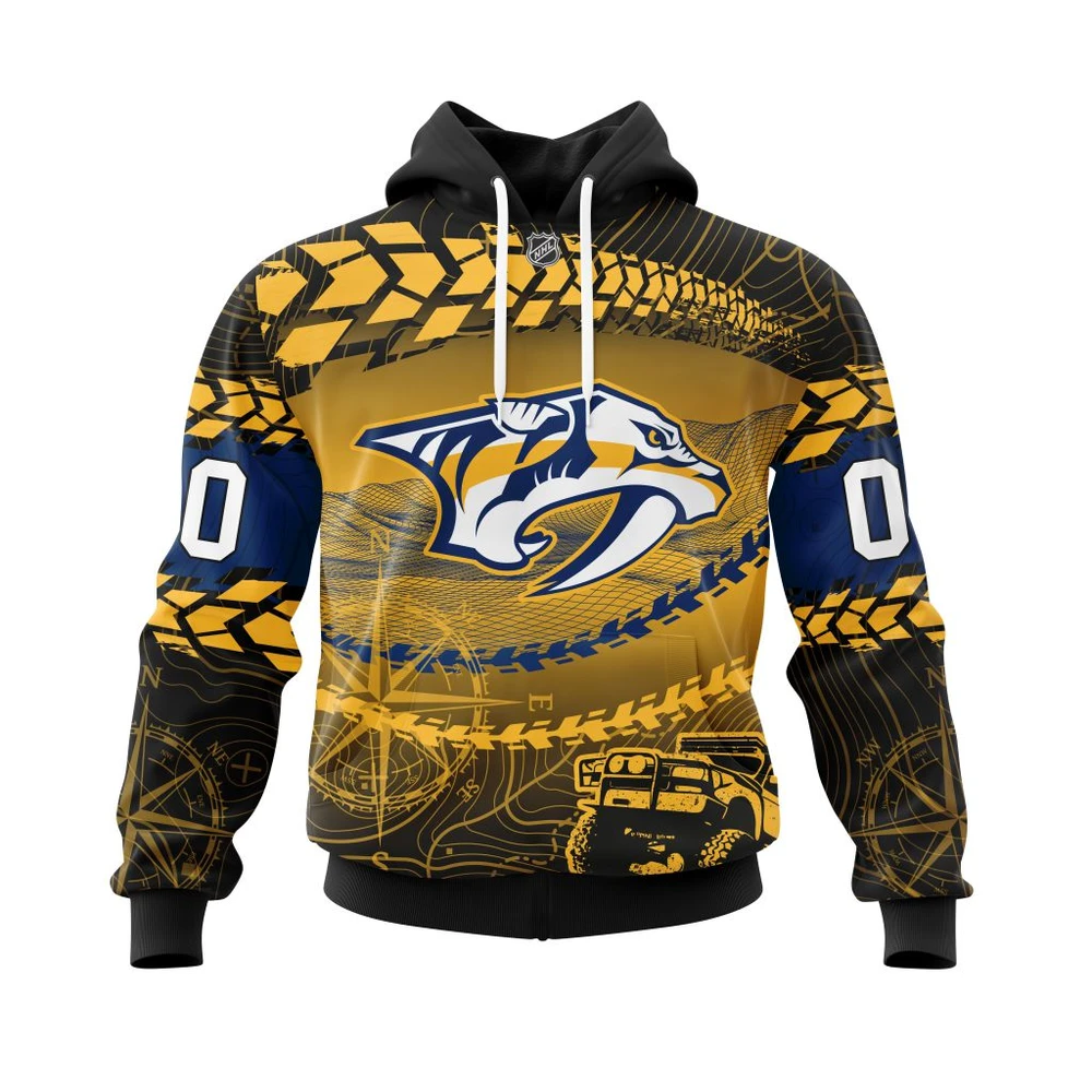 Hoodie NHL Nashville Predators, Specialized Off Road Style St2201 QTNHL080524A4014HD