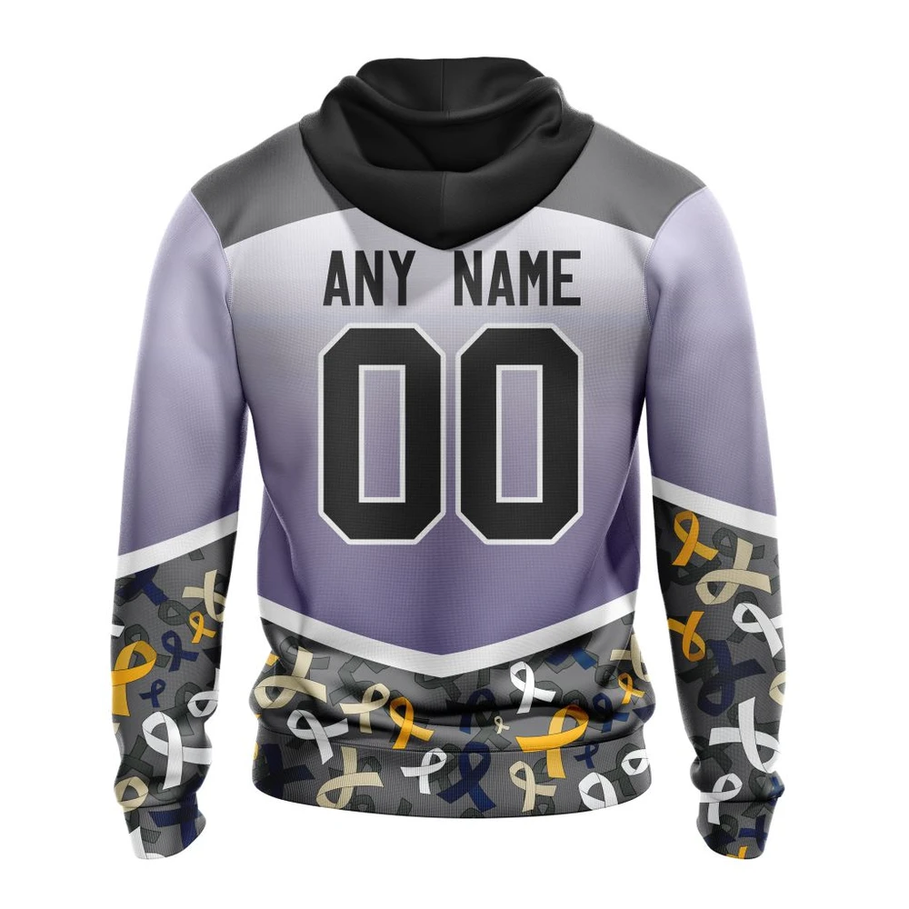 Hoodie NHL Nashville Predators, Specialized Sport Fights Again All Cancer V0122 QTNHL080524A3356HD - Image 2