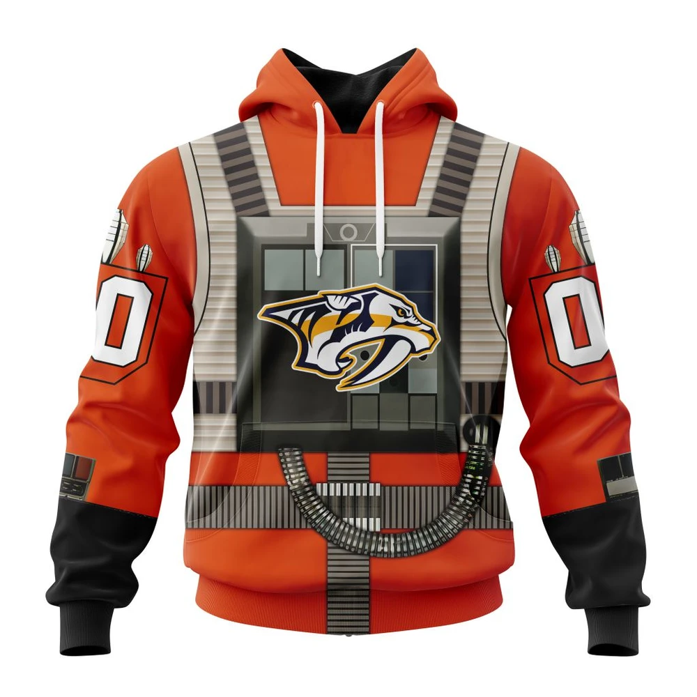 Hoodie NHL Nashville Predators Star Wars Rebel Pilot Design St2201 QTNHL080524A2325HD