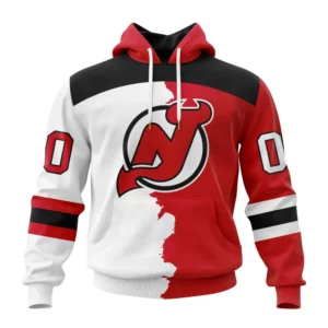 Hoodie NHL New Jersey Devils Personalize Home Mix Away Kits QTNHL080524A24HD