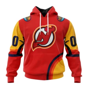 Hoodie NHL New Jersey Devils Special All-Star Game Design With Florida Sunset QTNHL080524A2595HD