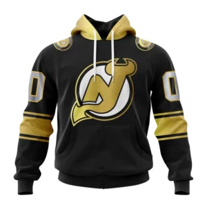 Hoodie NHL New Jersey Devils Special Black And Gold Design St2401 QTNHL080524A770HD