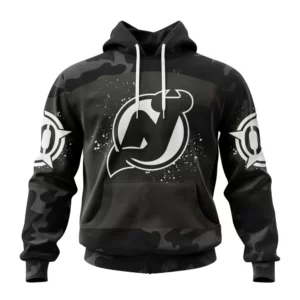 Hoodie NHL New Jersey Devils Special Black Camo Design For Veterans Day St2304 QTNHL080524A1611HD