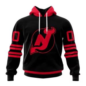 Hoodie NHL New Jersey Devils Special Blackout Design St2401 QTNHL080524A598HD