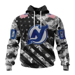 Hoodie NHL New Jersey Devils Special Camo Military Design St2301 QTNHL080524A2177HD