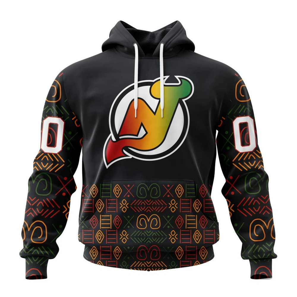 Hoodie NHL New Jersey Devils Special Design For Black History Month St2401 QTNHL080524A1058HD