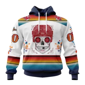 Hoodie NHL New Jersey Devils Special Design For Dia De Los Muertos St2301 QTNHL080524A1447HD
