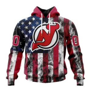 Hoodie NHL New Jersey Devils Special Design For Independence Day The Fourth Of July St2401 QTNHL080524A488HD