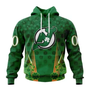 Hoodie NHL New Jersey Devils Special Design For St. Patrick&apos;s Day St2402 QTNHL080524A173HD