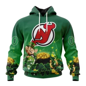 Hoodie NHL New Jersey Devils Special Design For St. Patrick&apos;s Day St2403 QTNHL080524A900HD