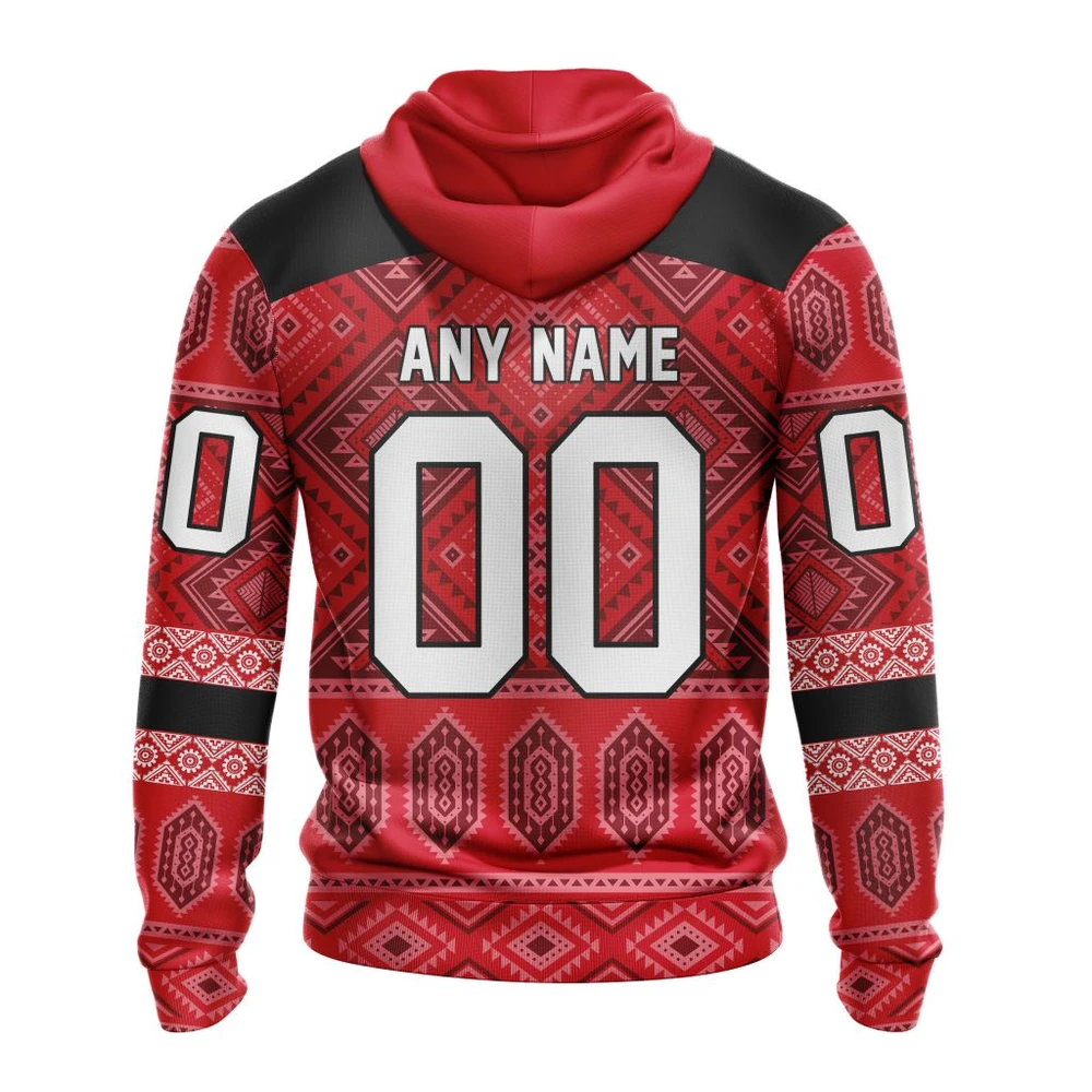 Hoodie NHL New Jersey Devils Special Design With Native Pattern St2303 QTNHL080524A1297HD - Image 2