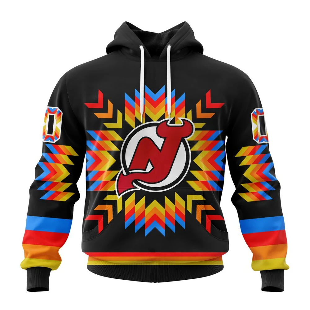 Hoodie NHL New Jersey Devils Special Design With Native Pattern St2306 QTNHL080524A1026HD