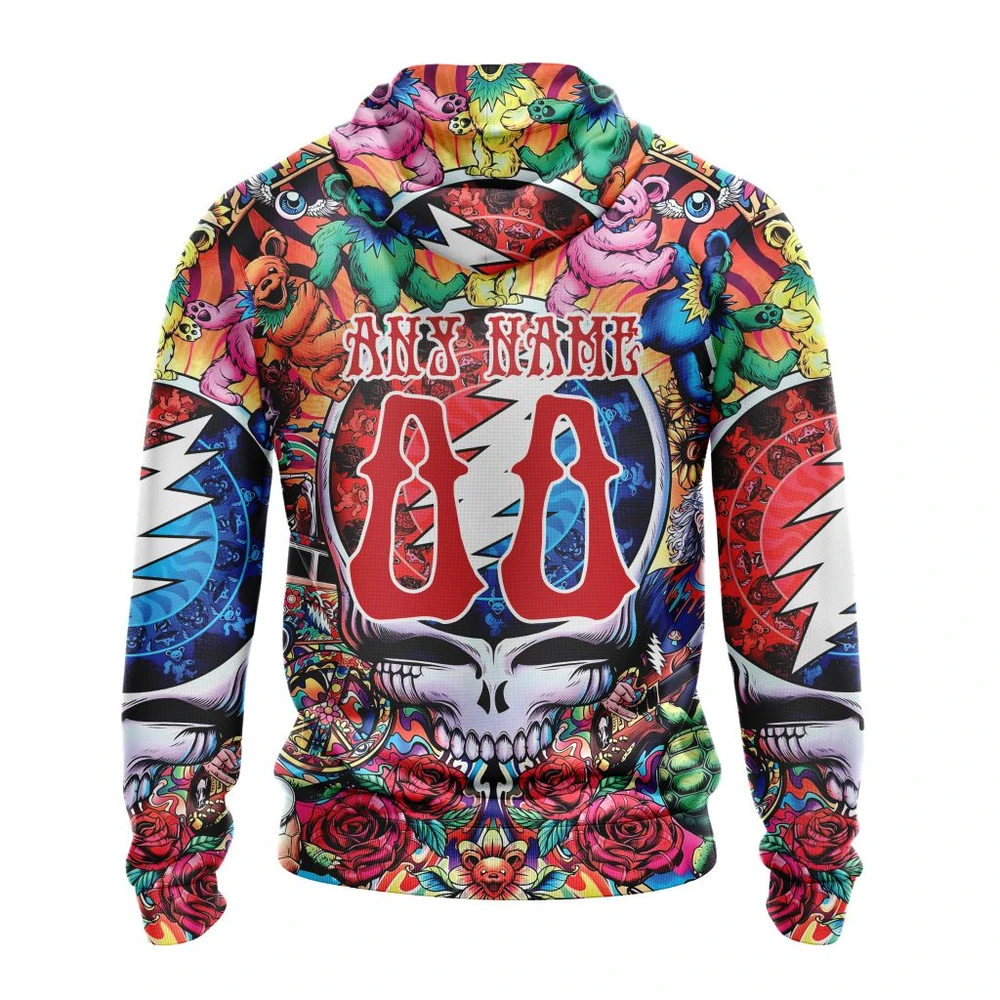 Hoodie NHL New Jersey Devils Special Grateful Dead Design St2304 QTNHL080524A104HD - Image 2