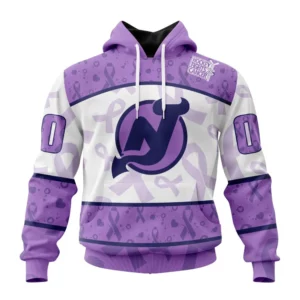 Hoodie NHL New Jersey Devils Special Lavender Fight Cancer St2201 QTNHL080524A3104HD