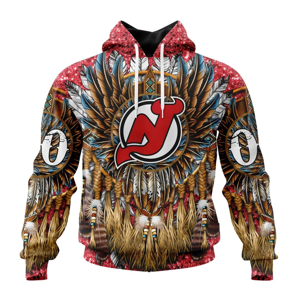 Hoodie NHL New Jersey Devils Special Native Costume Design St2201 QTNHL080524A2738HD