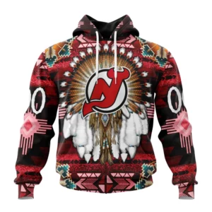 Hoodie NHL New Jersey Devils Special Native Costume Design St2202 QTNHL080524A2684HD