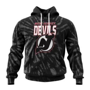 Hoodie NHL New Jersey Devils Special Retro Vintage Tie Dye St2201 QTNHL080524A3070HD