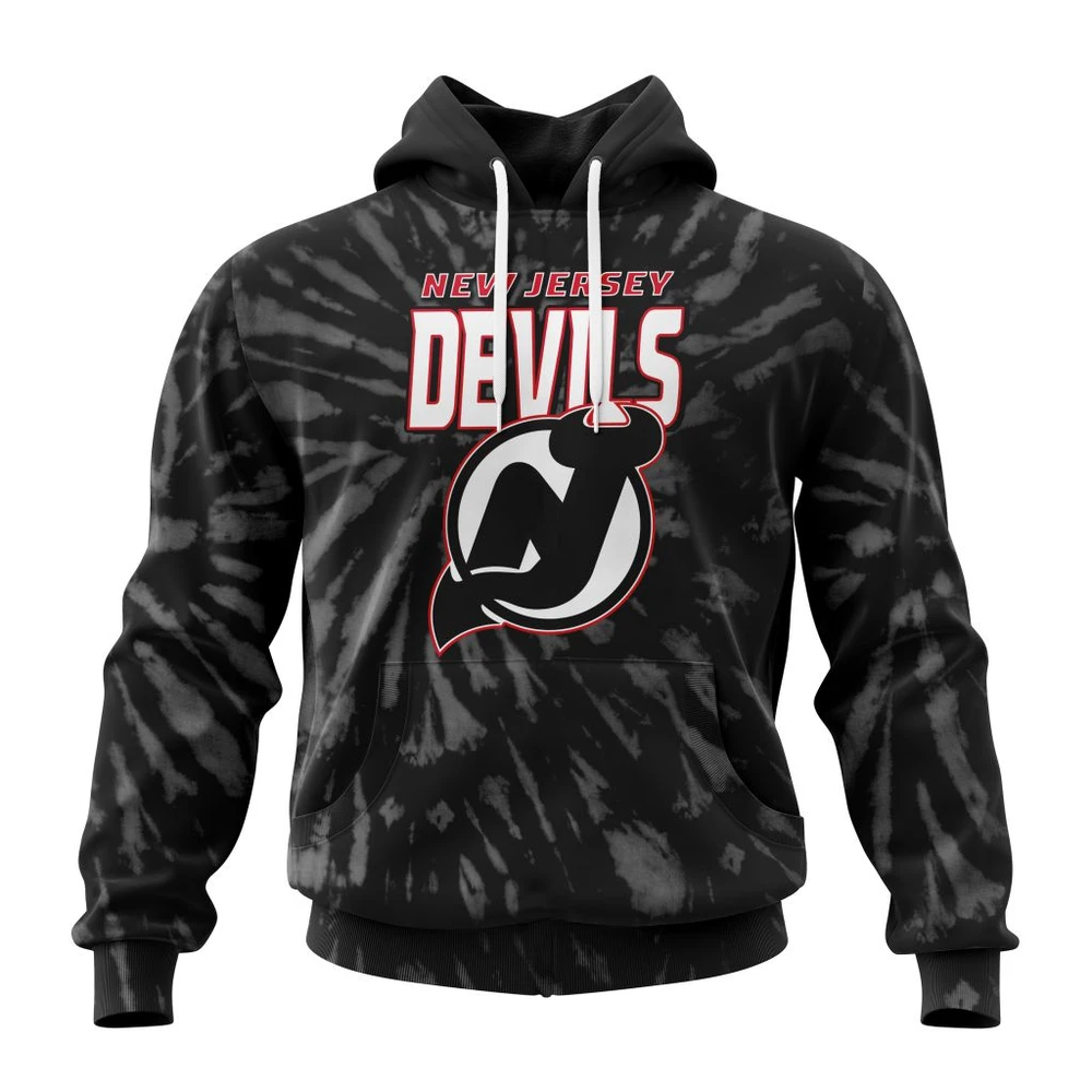 Hoodie NHL New Jersey Devils Special Retro Vintage Tie Dye St2201 QTNHL080524A3070HD