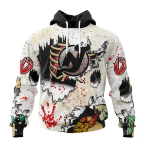 Hoodie NHL New Jersey Devils Special Zombie Style For Halloween St2304 QTNHL080524A1969HD