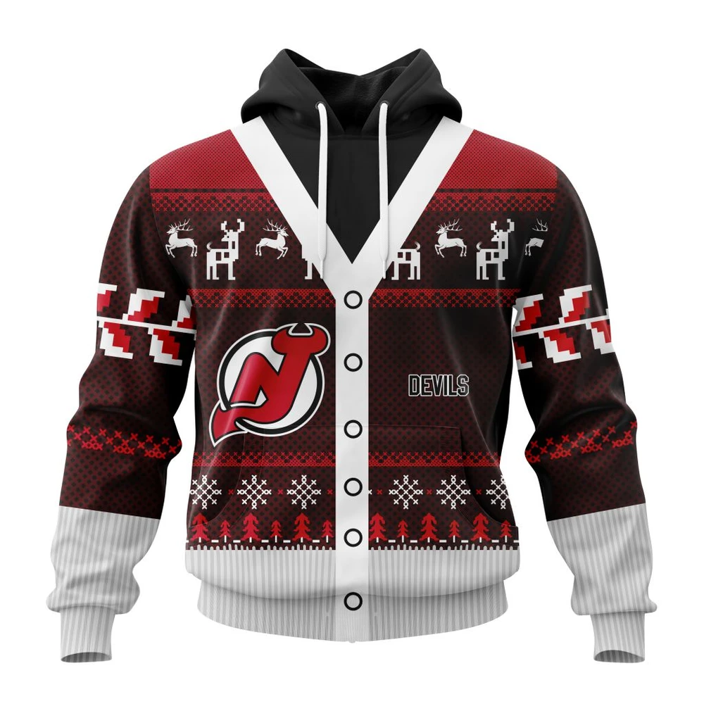 Hoodie NHL New Jersey Devils, Specialized Chrismas Season QTNHL080524A2794HD