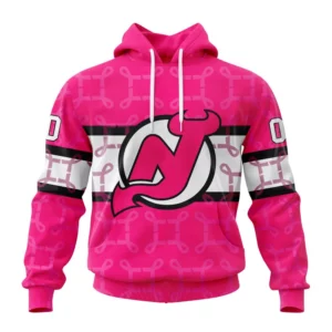 Hoodie NHL New Jersey Devils, Specialized Design I Pink I Can! In October We Wear Pink Breast Cancer QTNHL080524A3620HD