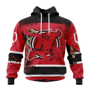 Hoodie NHL New Jersey Devils, Specialized Design Jersey With Your Ribs For Halloween QTNHL080524A3505HD