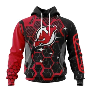 Hoodie NHL New Jersey Devils, Specialized Design With Motocross Syle V0222 QTNHL080524A3386HD