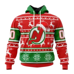 Hoodie NHL New Jersey Devils, Specialized Unisex Christmas Is Coming V02 QTNHL080524A2959HD