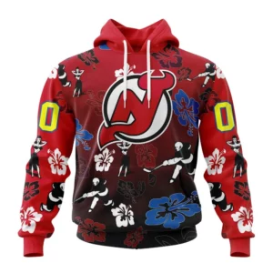 Hoodie NHL New Jersey Devils X Hawaii Specialized Design For Hawaiia V0122 QTNHL080524A3796HD