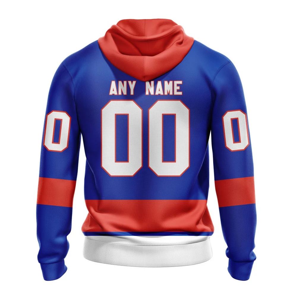 Hoodie NHL New York Islanders 1977 Blue Away QTNHL080524A272HD - Image 2