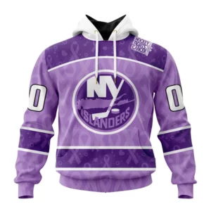 Hoodie NHL New York Islanders New Lavender Hockey Fight Cancer St2301 QTNHL080524A1482HD