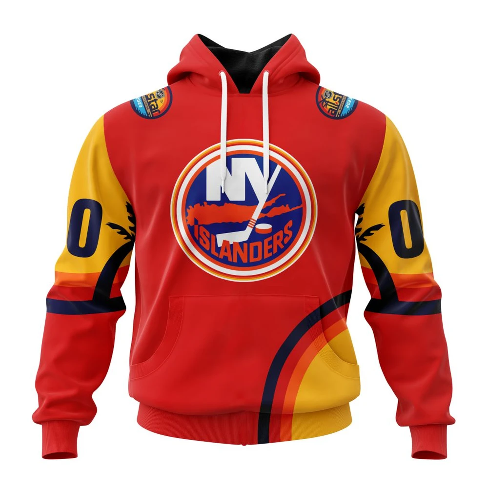 Hoodie NHL New York Islanders Special All-Star Game Design With Florida Sunset QTNHL080524A2593HD