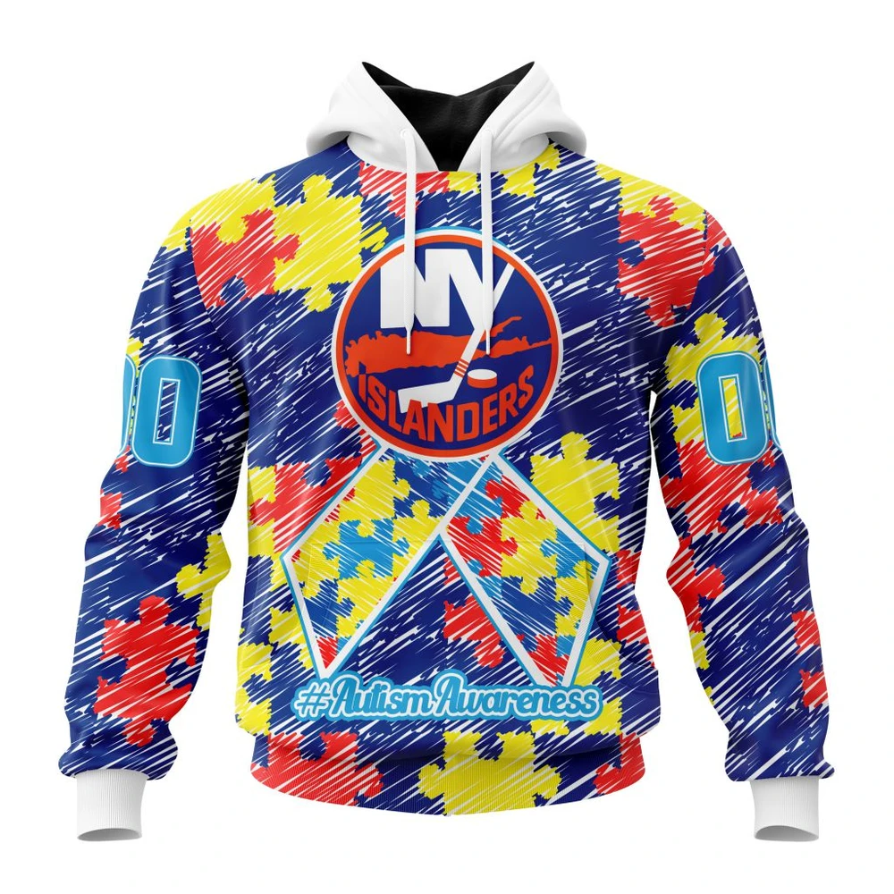 Hoodie NHL New York Islanders Special Autism Awareness Design St2201 QTNHL080524A2472HD