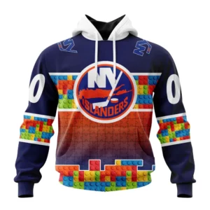Hoodie NHL New York Islanders Special Autism Awareness Design V2301 QTNHL080524A2235HD