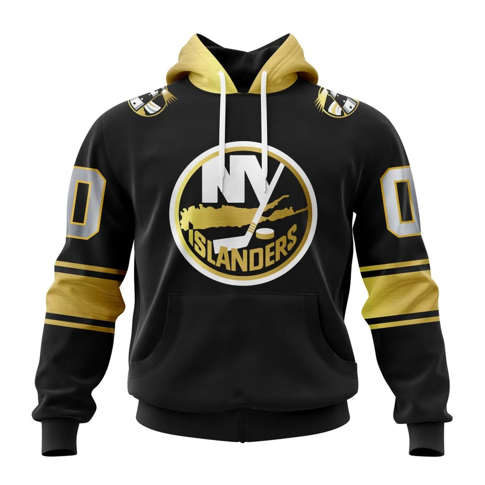 Hoodie NHL New York Islanders Special Black And Gold Design St2401 QTNHL080524A768HD