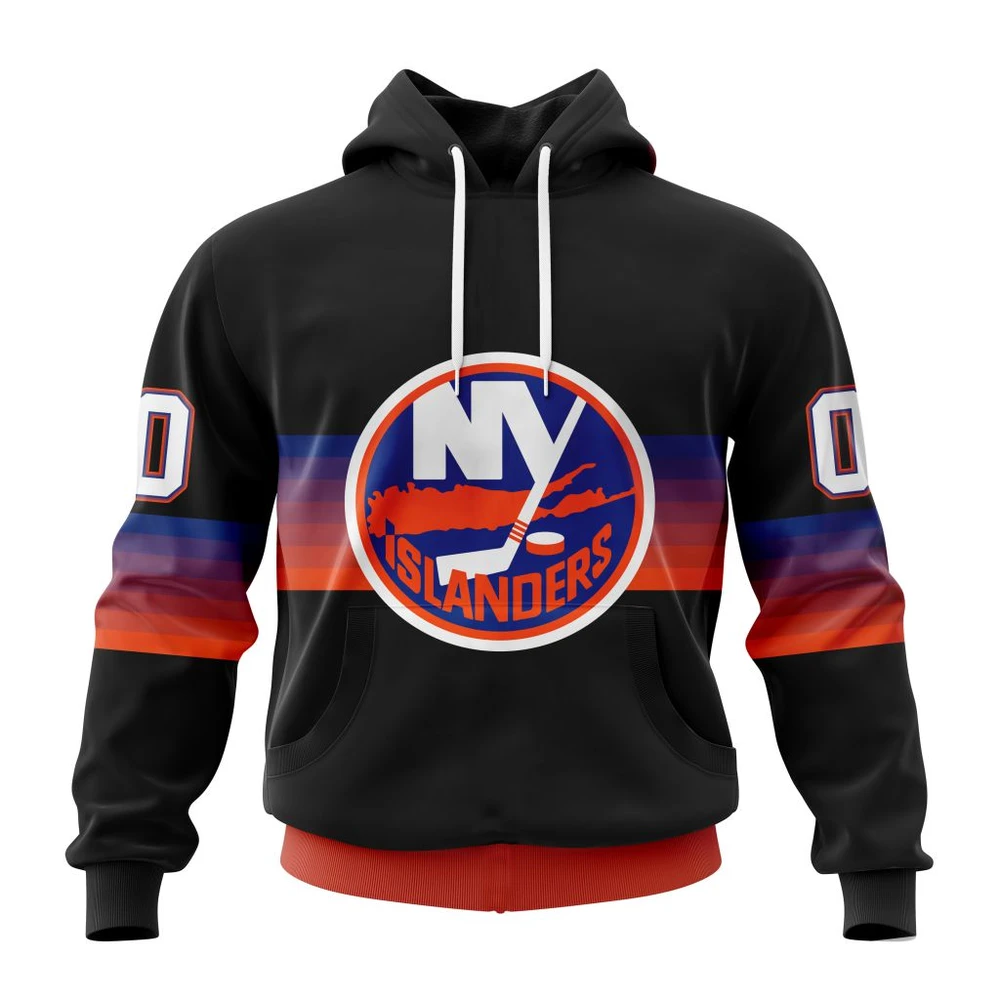 Hoodie NHL New York Islanders Special Black And Gradient Design St2301 QTNHL080524A1406HD