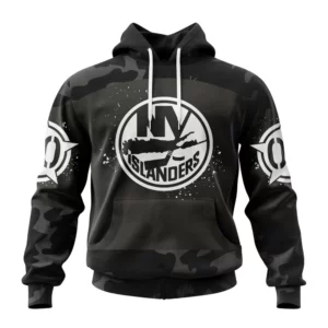 Hoodie NHL New York Islanders Special Black Camo Design For Veterans Day St2304 QTNHL080524A1609HD