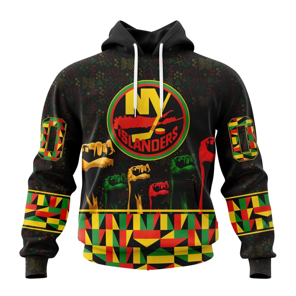 Hoodie NHL New York Islanders Special Design Celebrate Black History Month St2201 QTNHL080524A2385HD