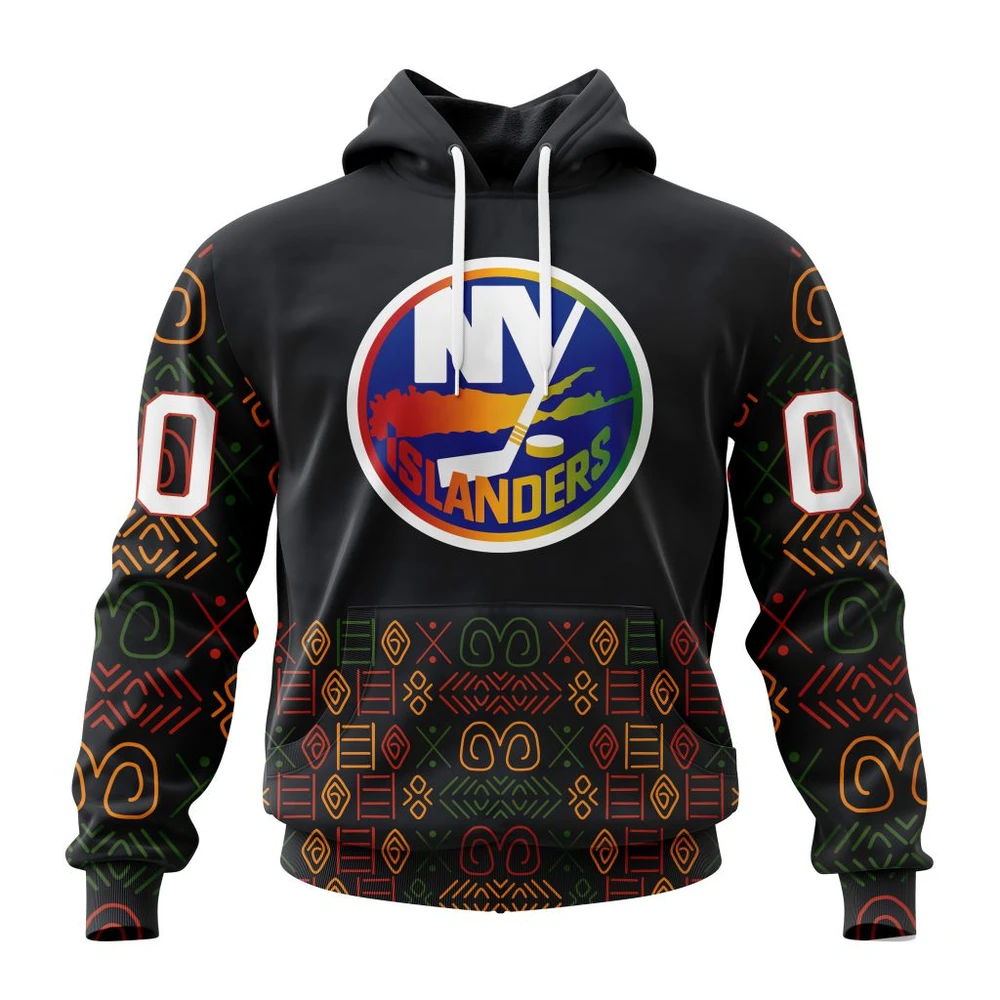 Hoodie NHL New York Islanders Special Design For Black History Month St2401 QTNHL080524A1056HD
